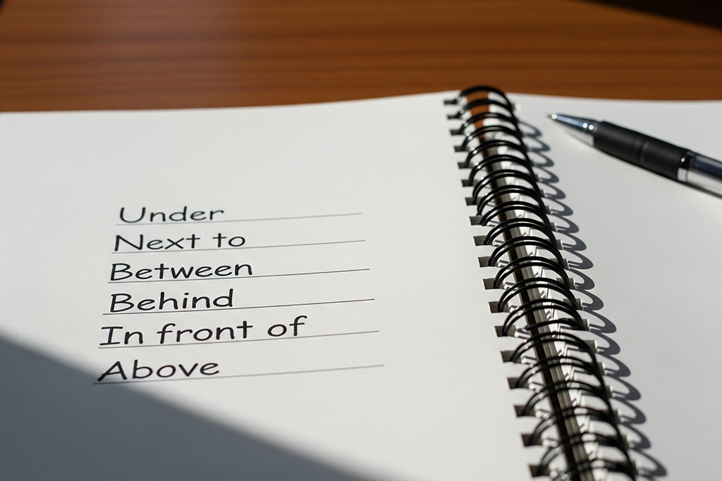 Các giới từ chỉ vị trí thông dụng khác bé cần biết