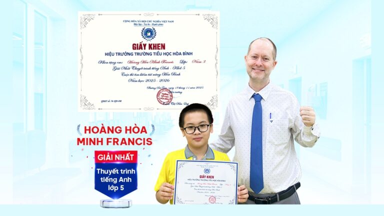 Hòa Minh Francis – Thần Đồng "nhí" đạt Giải Nhất Thuyết trình tiếng Anh