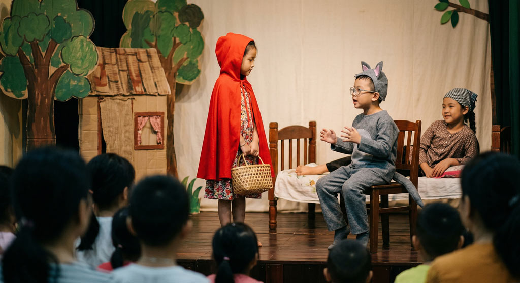 Diễn kịch theo chủ đề yêu thích