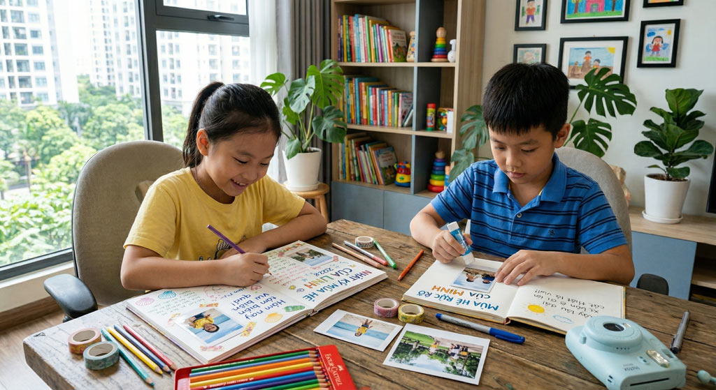 Viết nhật ký hè bằng hình ảnh