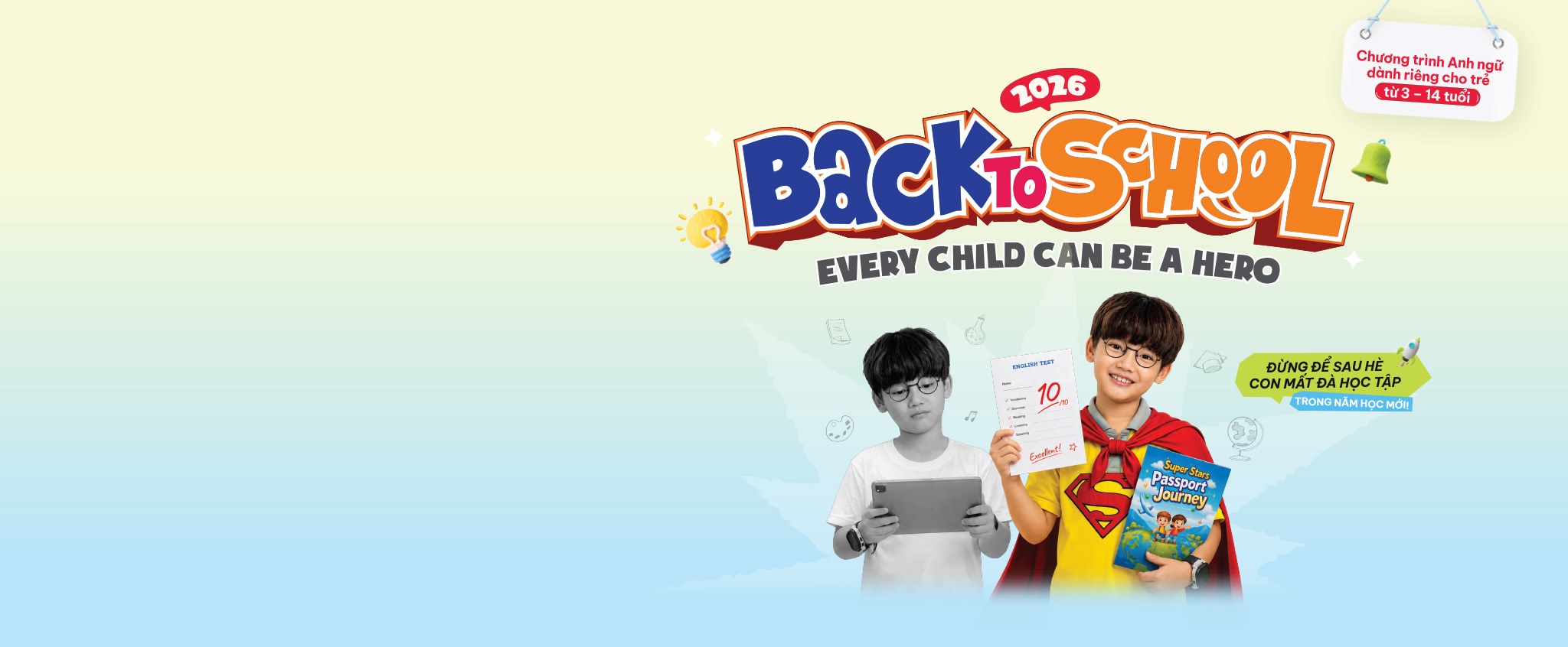 Khóa học tiếng Anh trẻ em Back to School